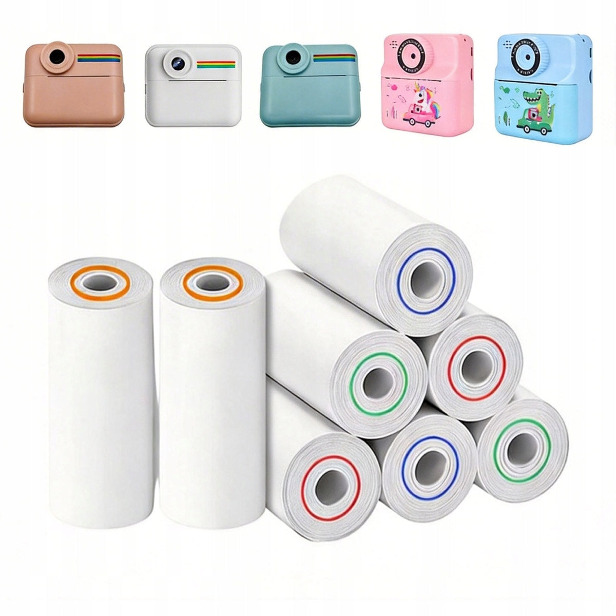 8x PAPER ROLLS CARTRIDGES FOR THERMAL PRINTER