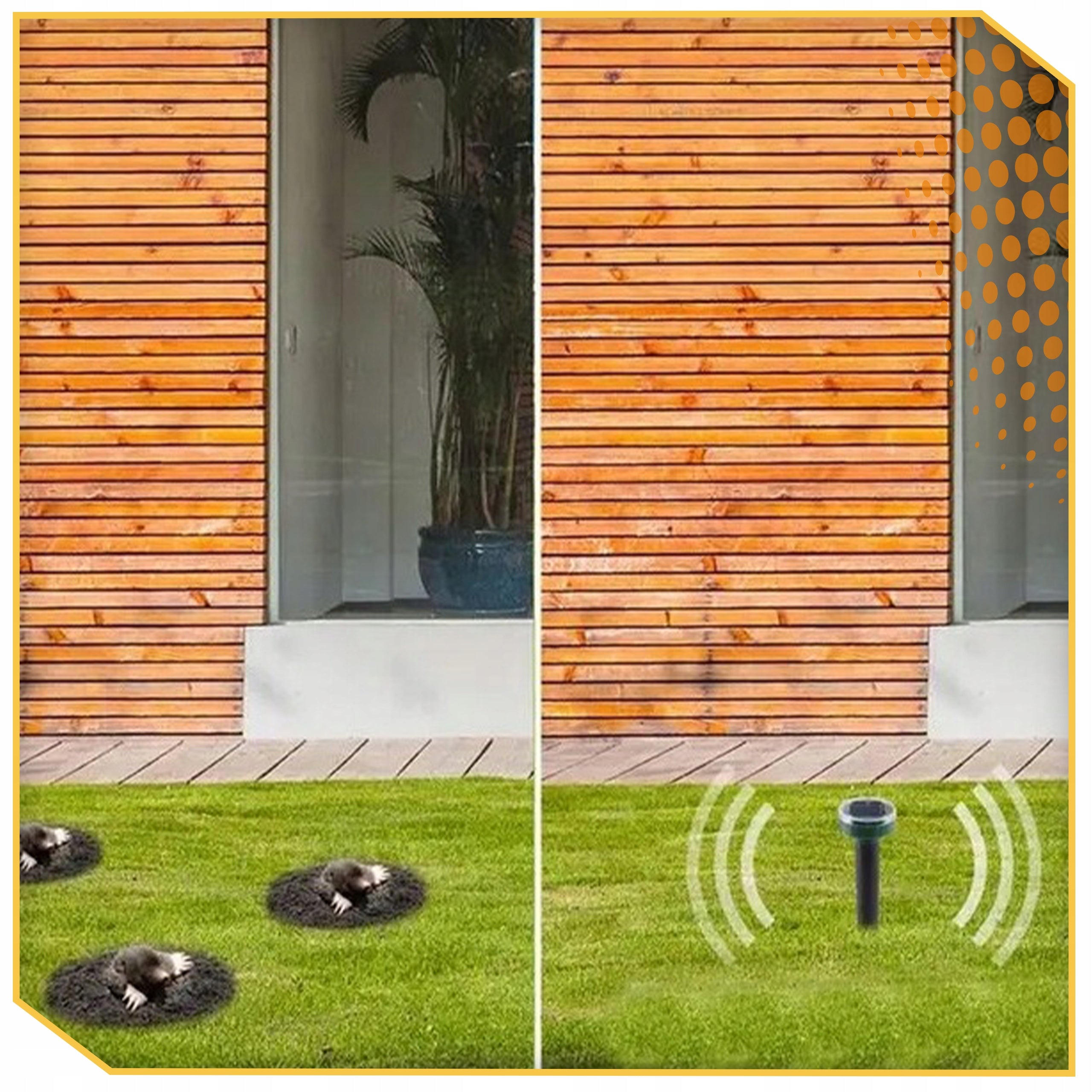 8x POWERFUL SOLAR MOLE REPELLENT FOR MOLES VOLES RODENTS XXL Brand Lewer