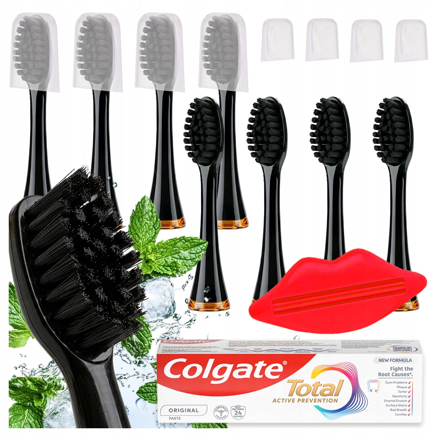 8x TIPS FOR SEYSSO CARBON BASIC BLACK PROFESSIONAL BLACK + FREEBIE
