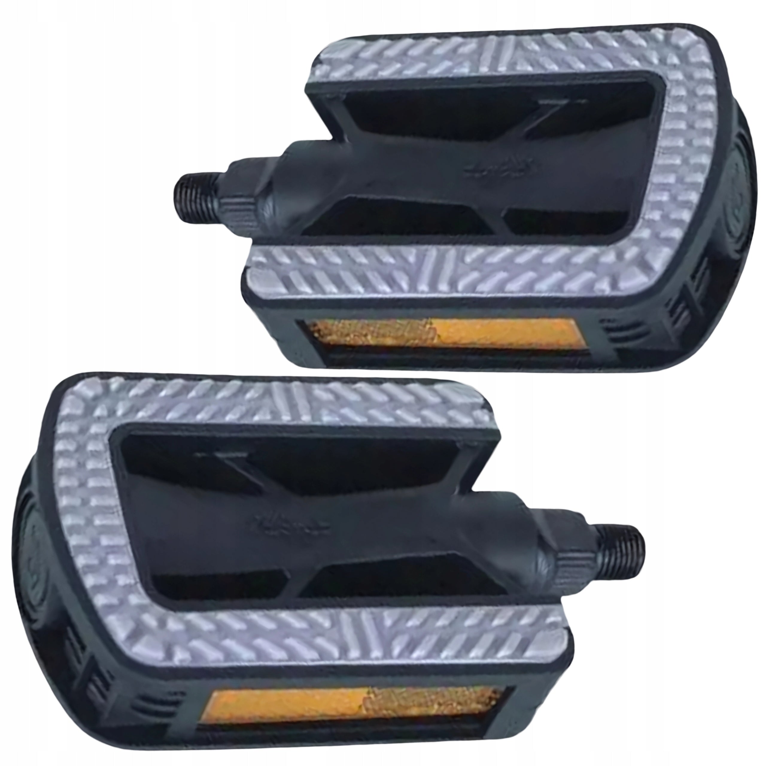 9/16" Non-Slip City Bike Pedals with Reflectors Color black