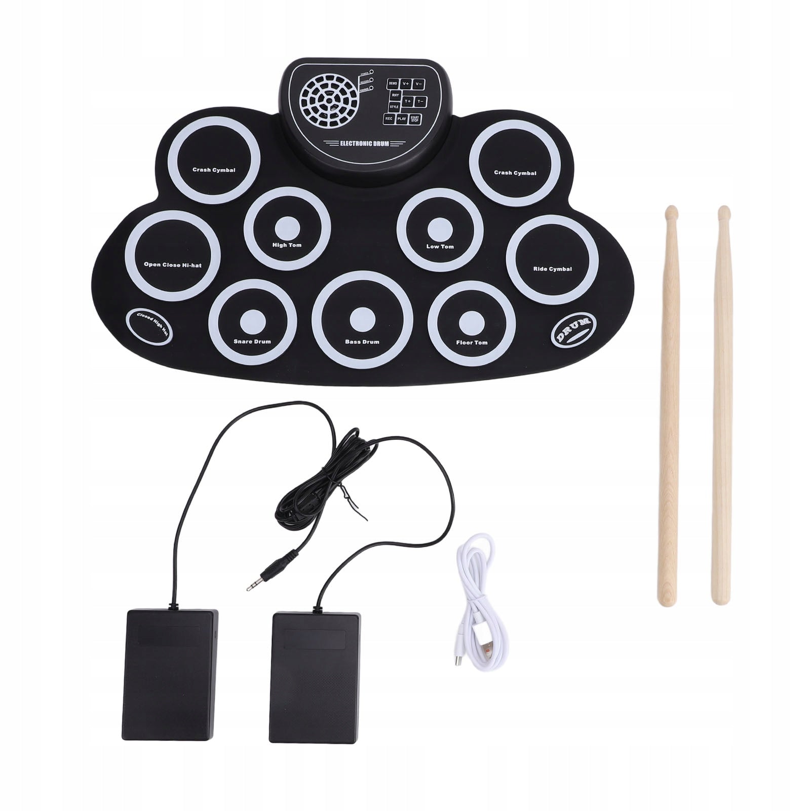 9 PODKADEK ELECTRONIC DRUM SET BUILT-IN 1W HOST Brand no brand