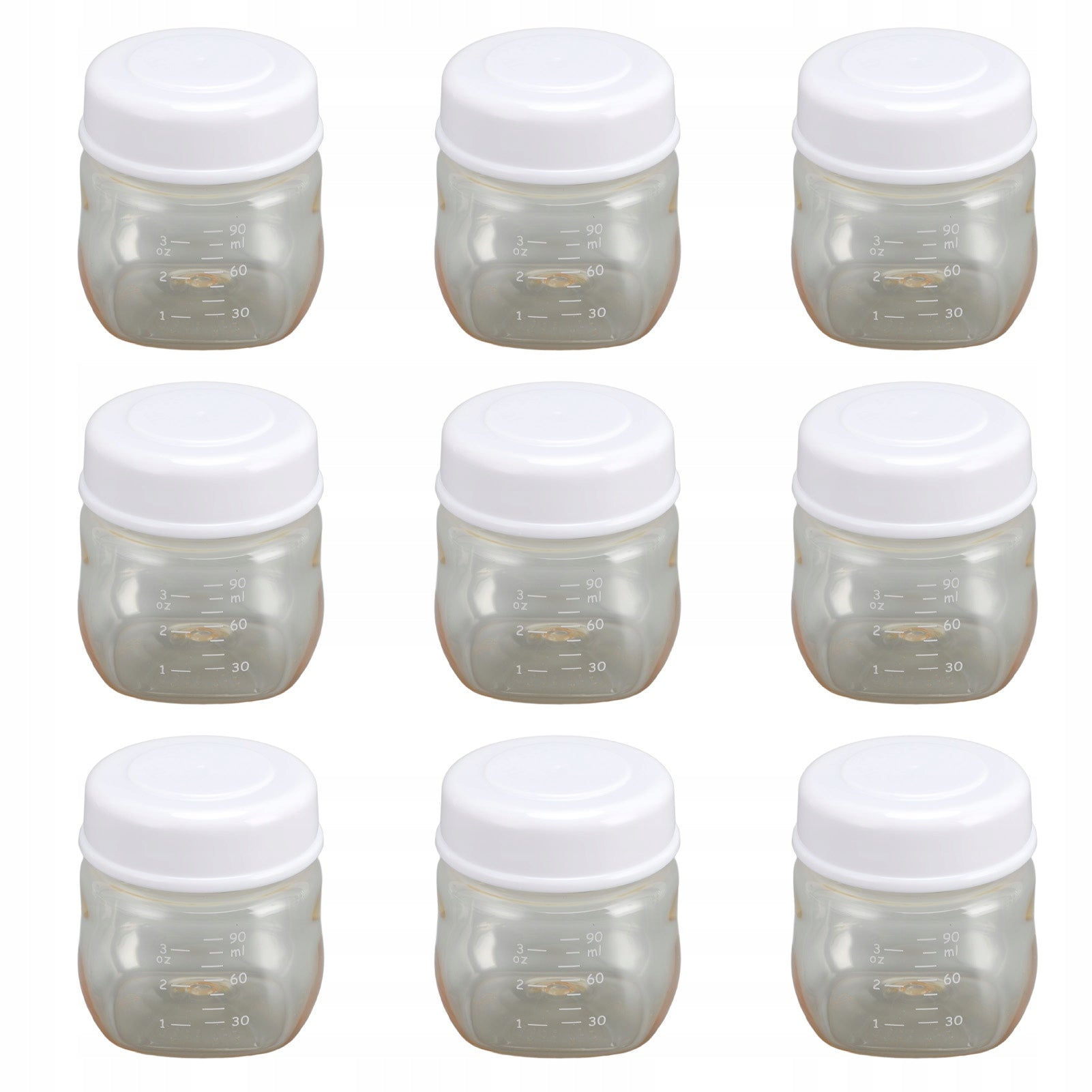 9 Pcs Milk Storage Bottles 5cm Width Neck Leak KS Medical device no