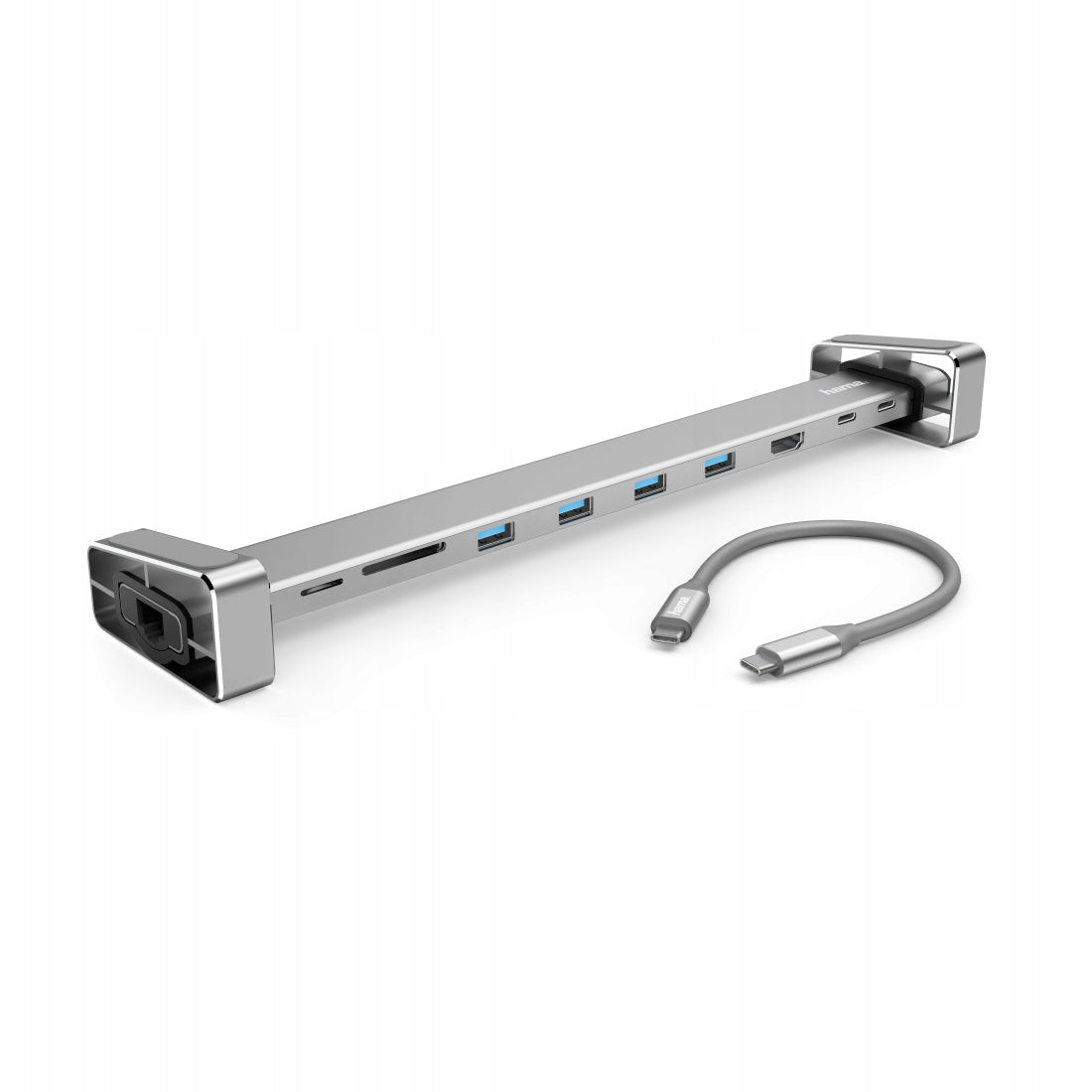 9-in-1 USB-C Hub Adapter with 4x USB-A, USB-C, HDMI, LAN, SD, and microSD