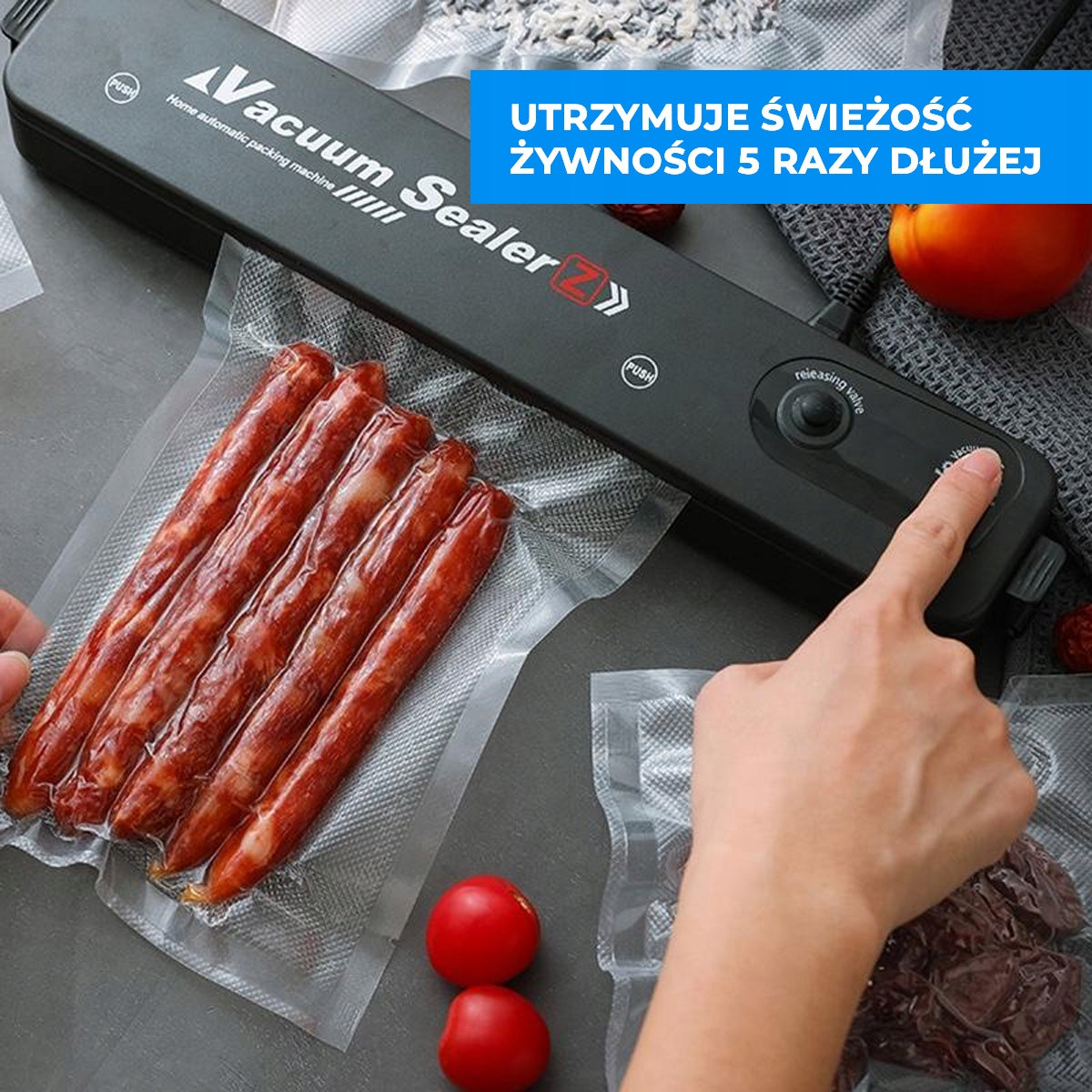 90W FOOD PACKAGING VACUUM WELDING MACHINE + 10PCS FOIL Manufacturer code 7yuhjiko