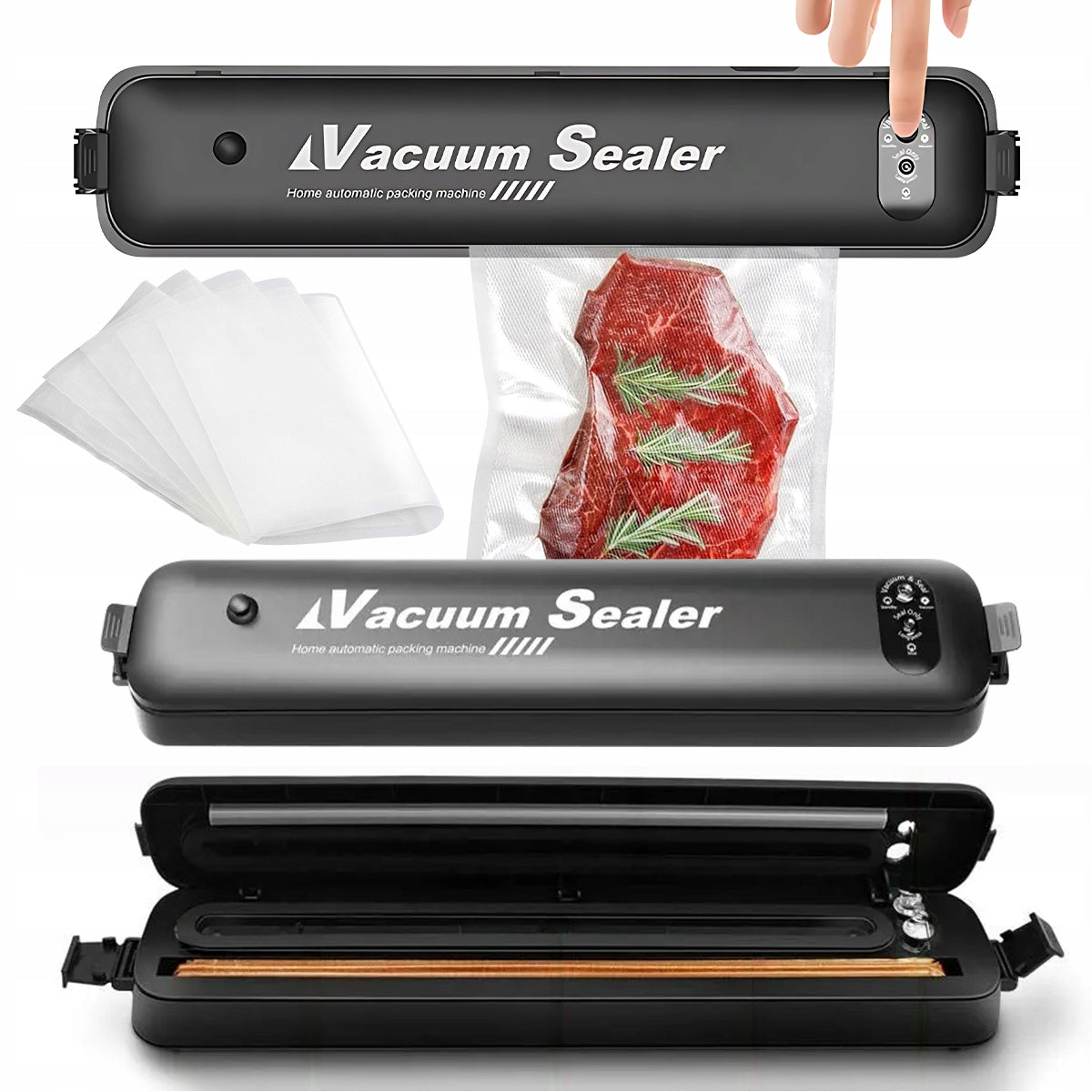 90W FOOD PACKAGING VACUUM WELDING MACHINE + 10PCS FOIL