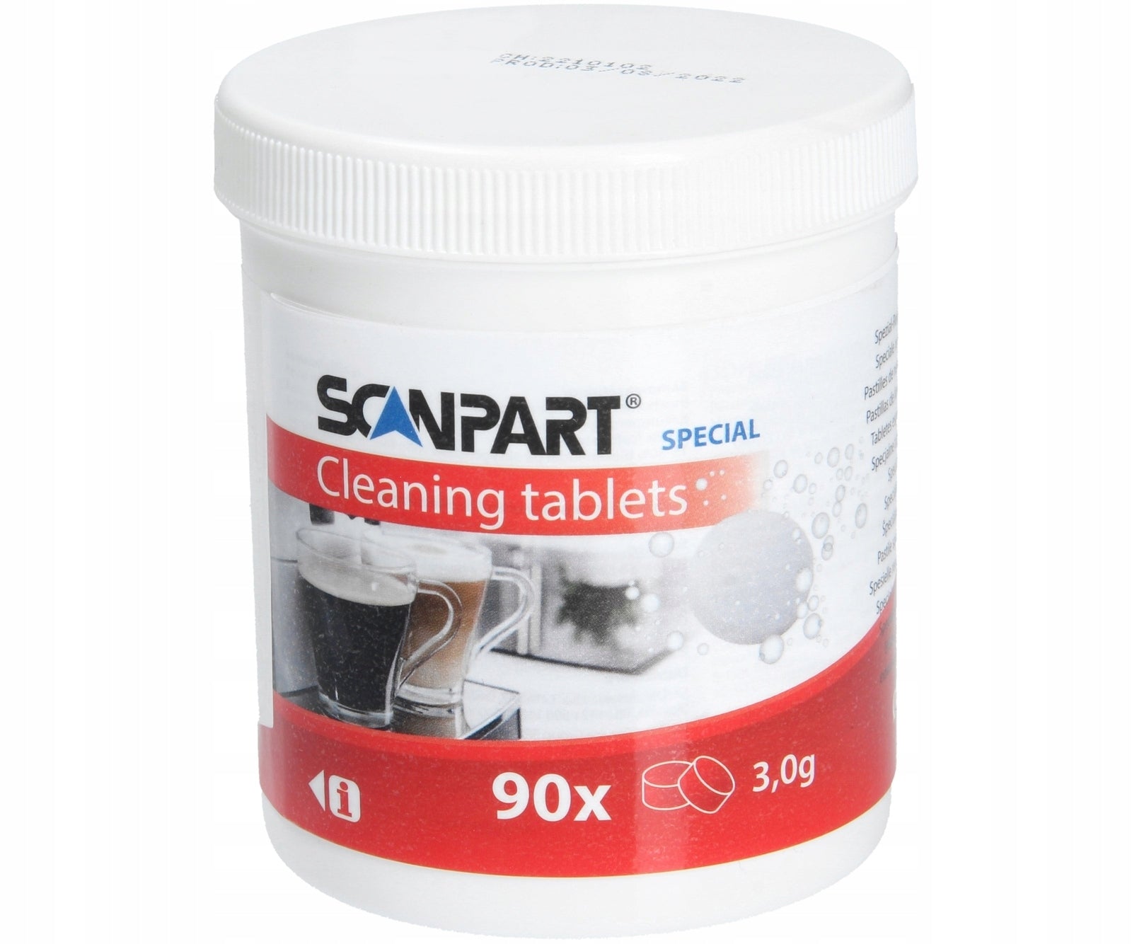 90x Cleaning tablets for coffee machines. Special cleaning tablets Manufacturer code 4012074058067