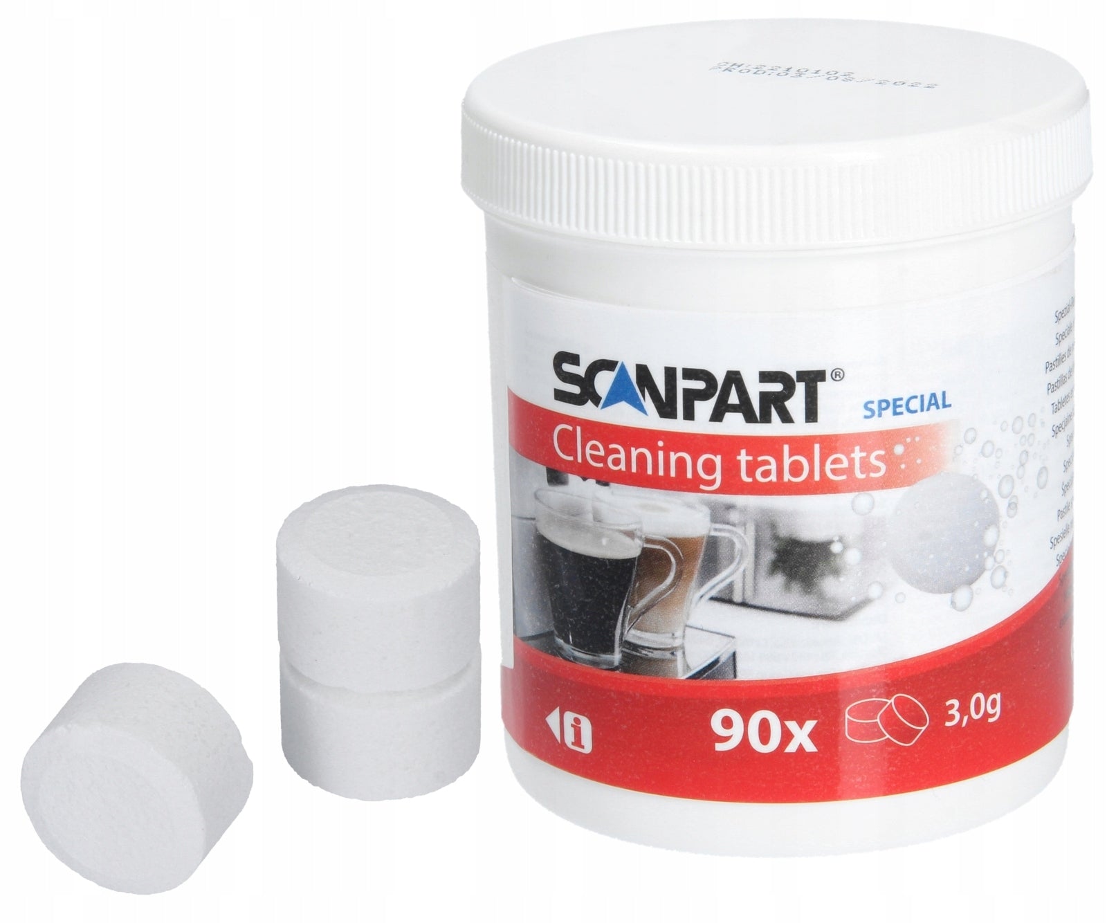 90x Cleaning tablets for coffee machines. Special cleaning tablets Packaging status original