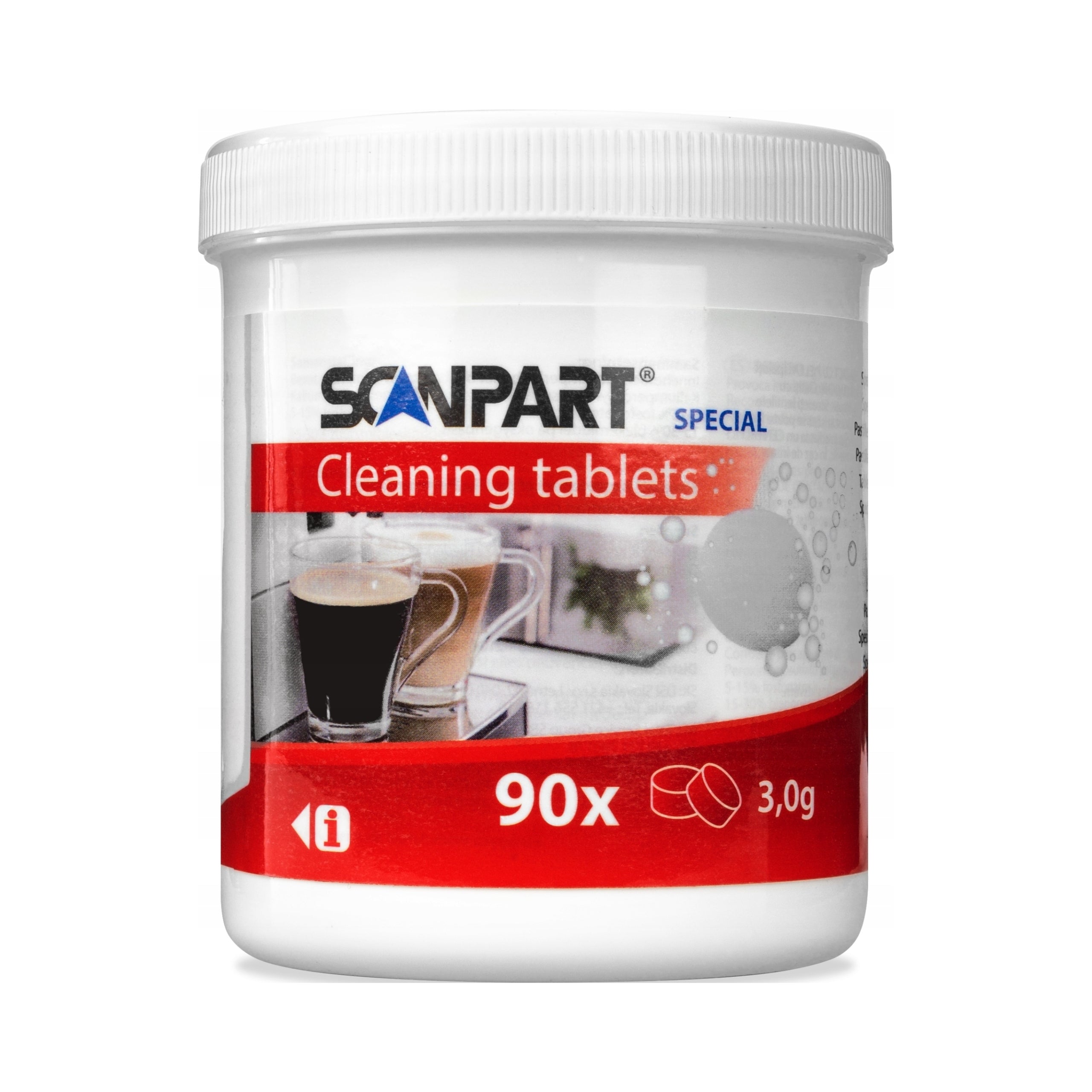 90x Cleaning tablets for coffee machines. Special cleaning tablets