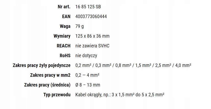 Izoliacijos nuėmimo įrankis KNIPEX 16 85 125SB