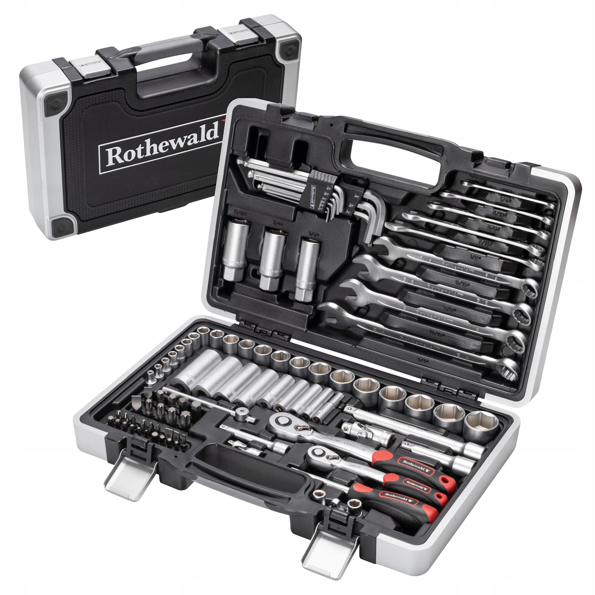 92PCS INCH WRENCH SET + SUITCASE | STRONG HARLEY JEEP TOOLS