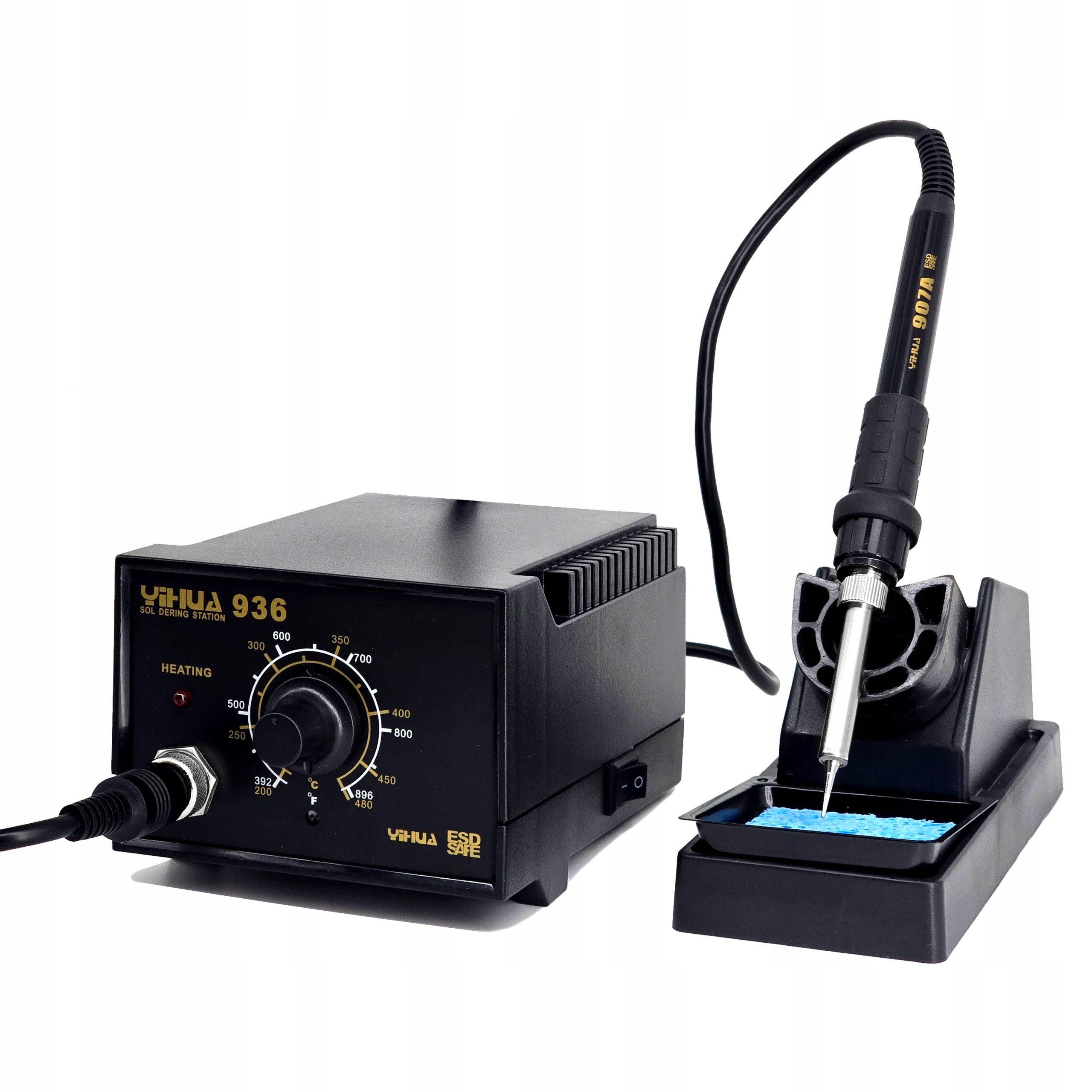 936 SOLDERING STATION TIP SOLDERING IRON 60W ESD SAFE + SMD GRIPPER YIHUA Packaging status original
