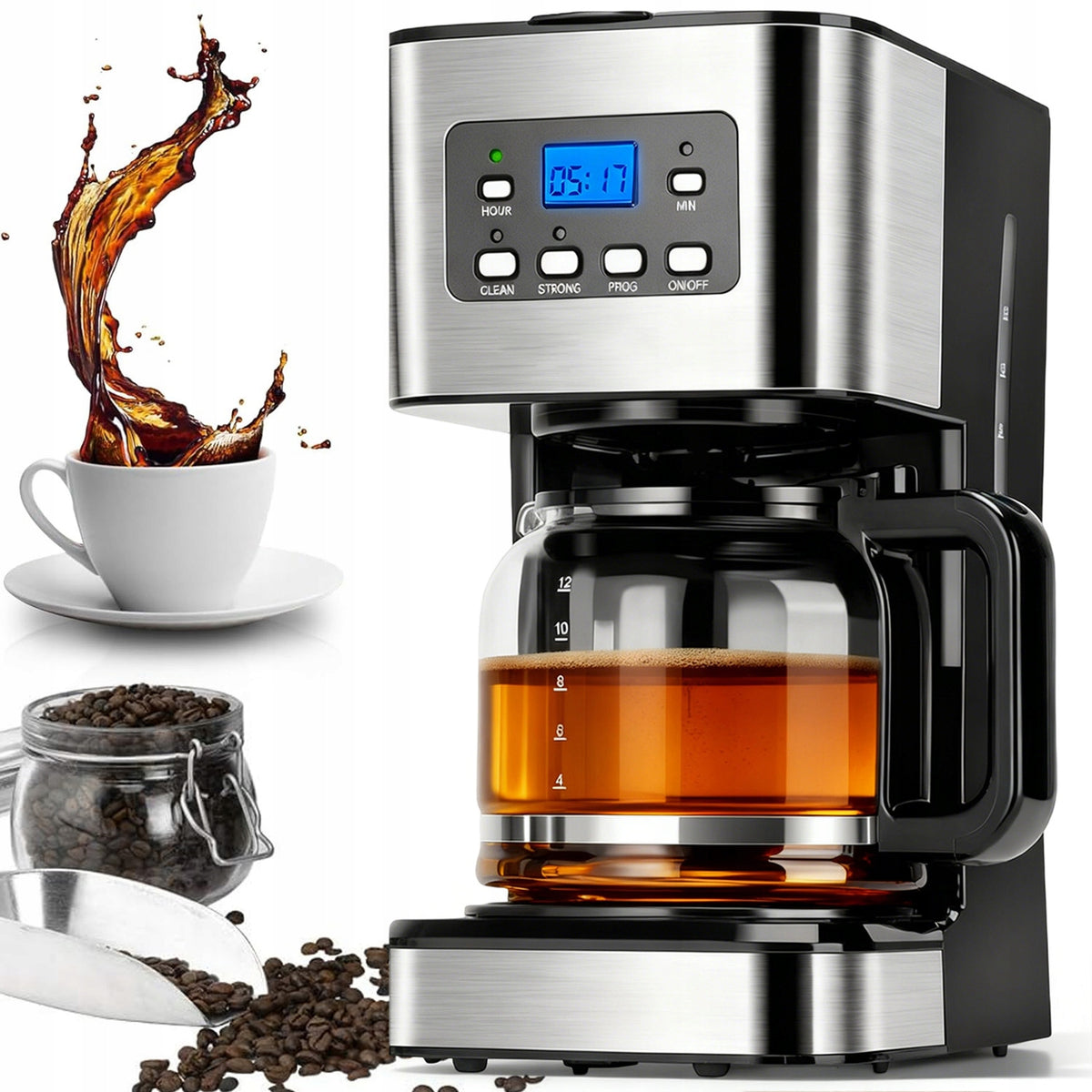 950 IN 1.5 L COFFEE MAKER DRIP PROTECTION QUICK EXTRACTION