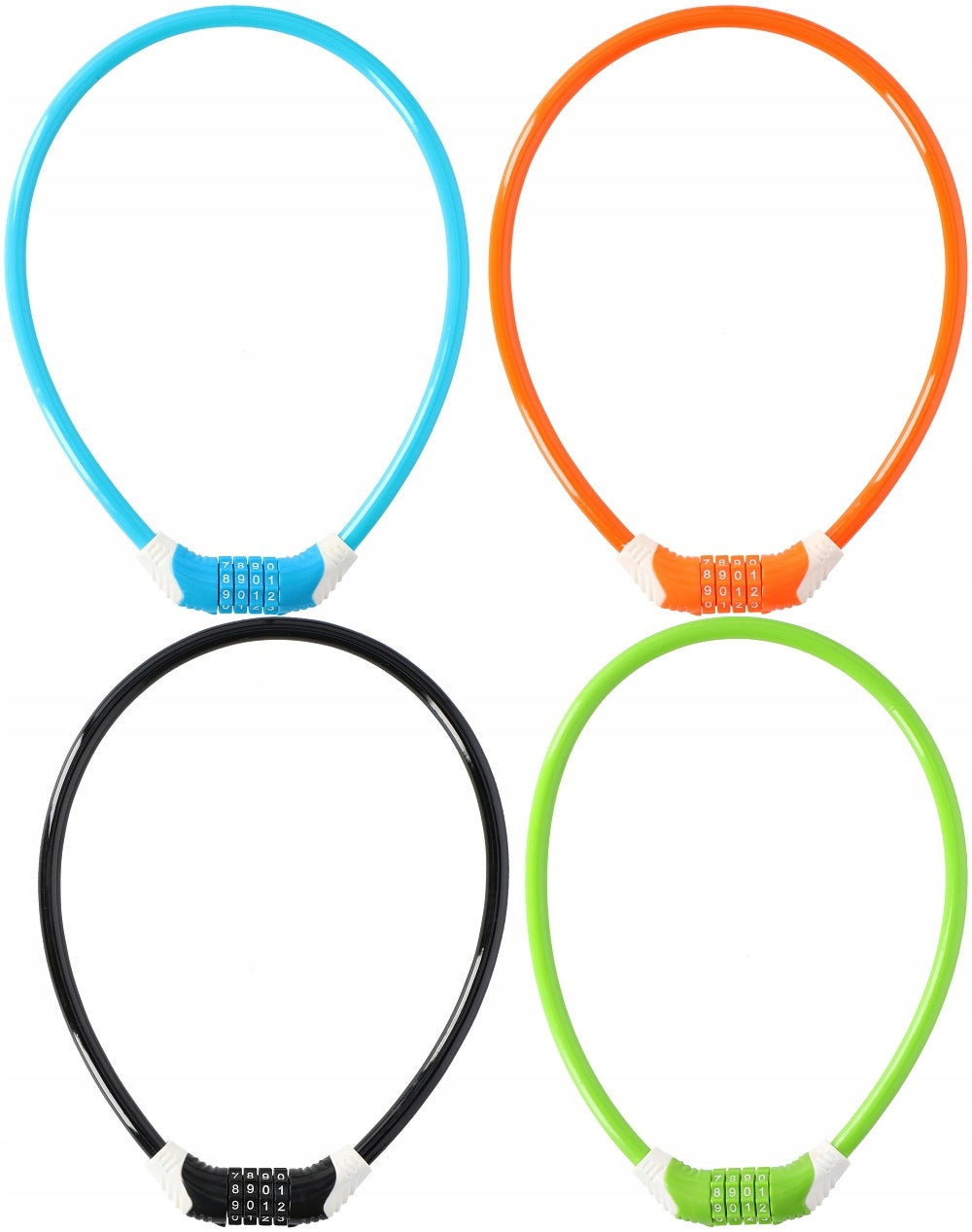 96*DUNLOP Bicycle lock with combination Cable ORANGE Manufacturer code 029207