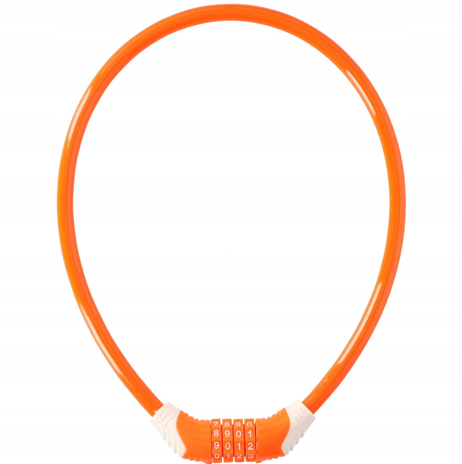 96*DUNLOP Bicycle lock with combination Cable ORANGE Packaging status original