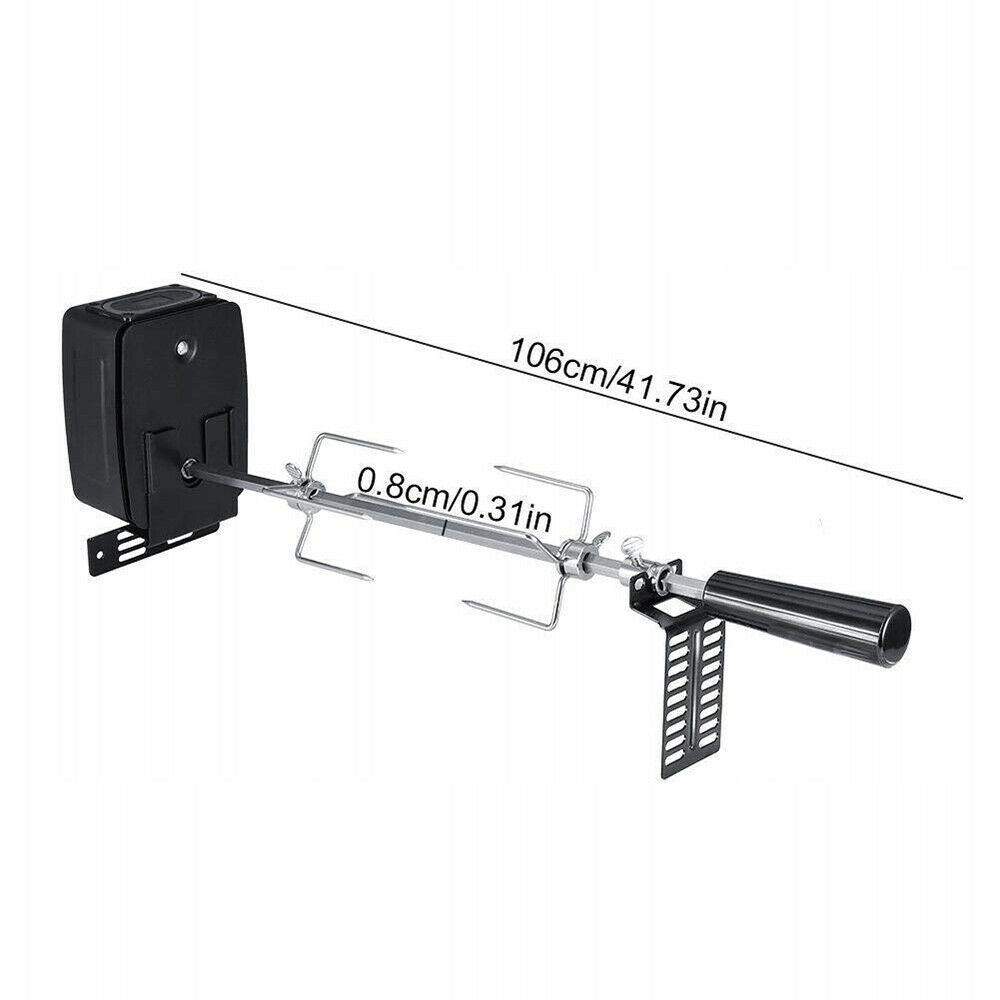 Elektrinis 360° šašlykinės iešmas