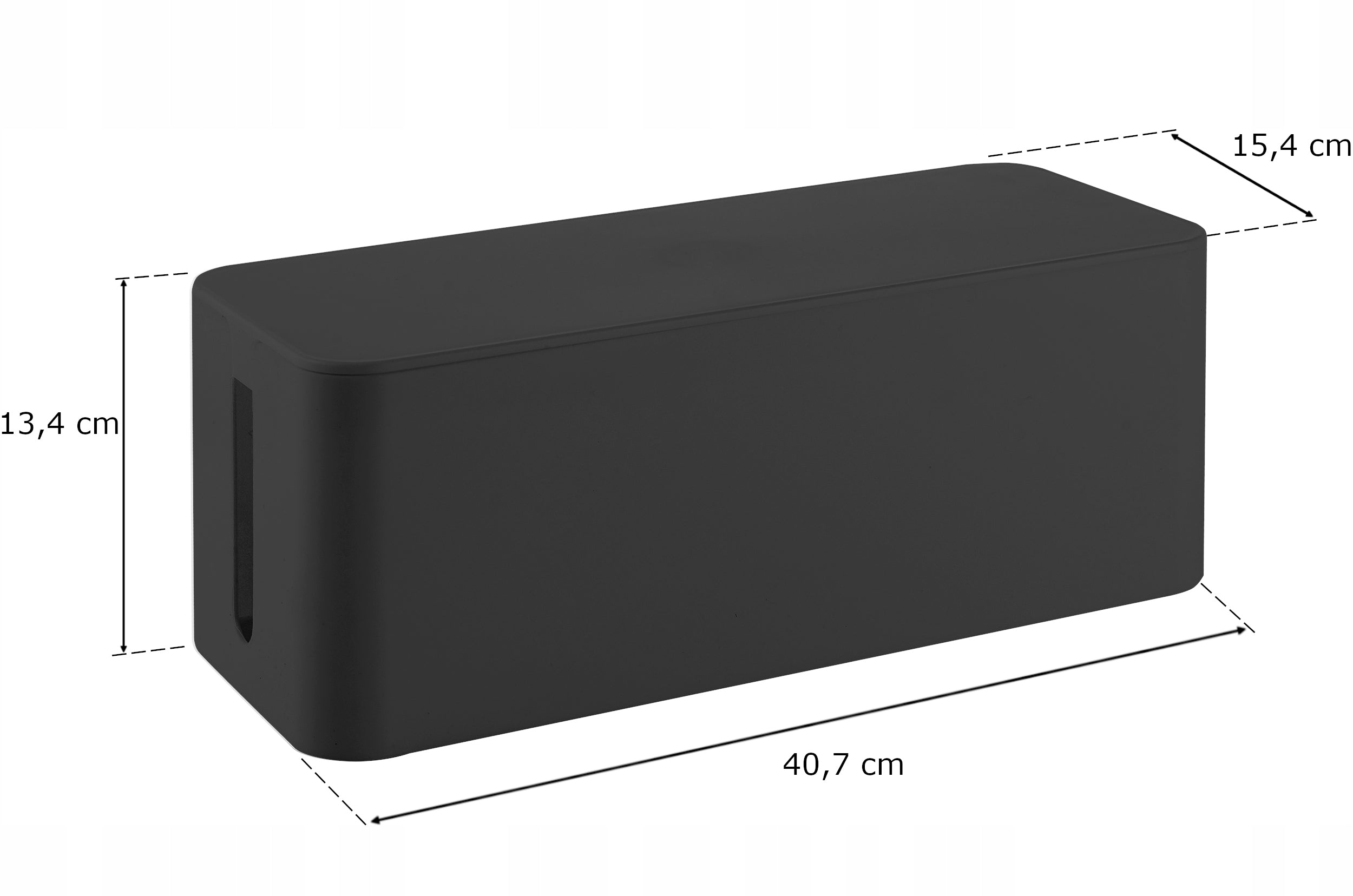 Laidų dėžė organizatorius, juoda, 40 cm