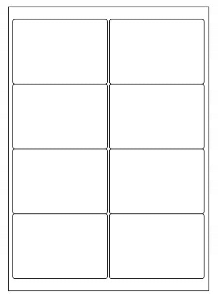 99x68 Stickers Labels A4 Self Adhesive Clean White 10 Sheets For Printing