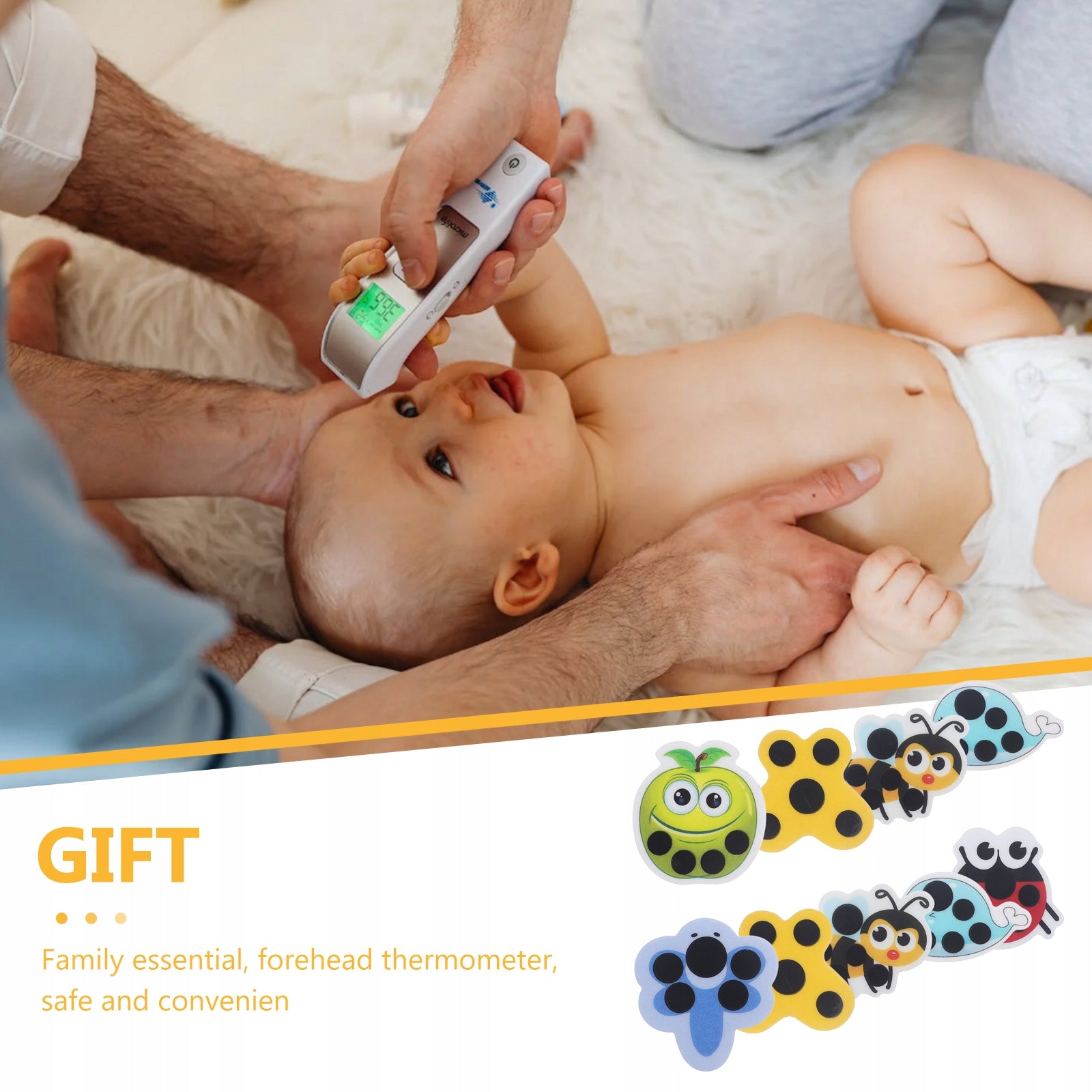 9Pcs Lovely Baby Forehead Stickers Thermometer Manufacturer of a medical device other