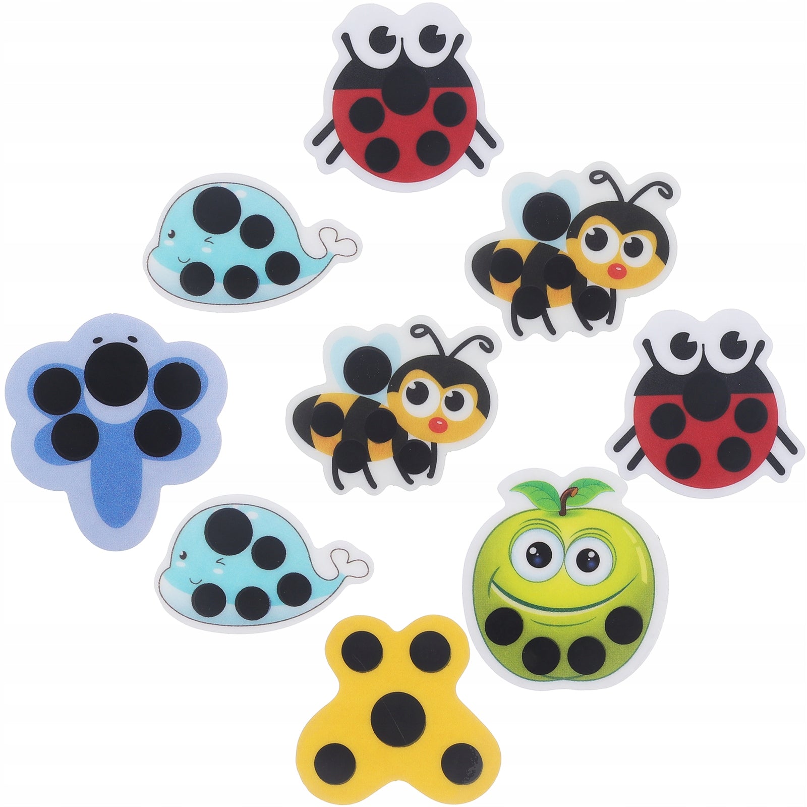 9Pcs Lovely Baby Forehead Stickers Thermometer