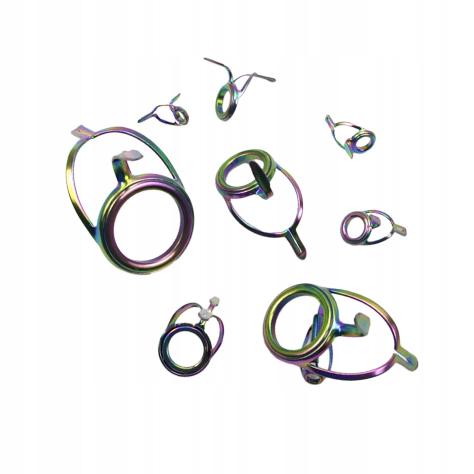 9Pcs Stainless Steel Tip Repair Kit Fishing Rod Fishing Rod Guides Manufacturer code 14666041383
