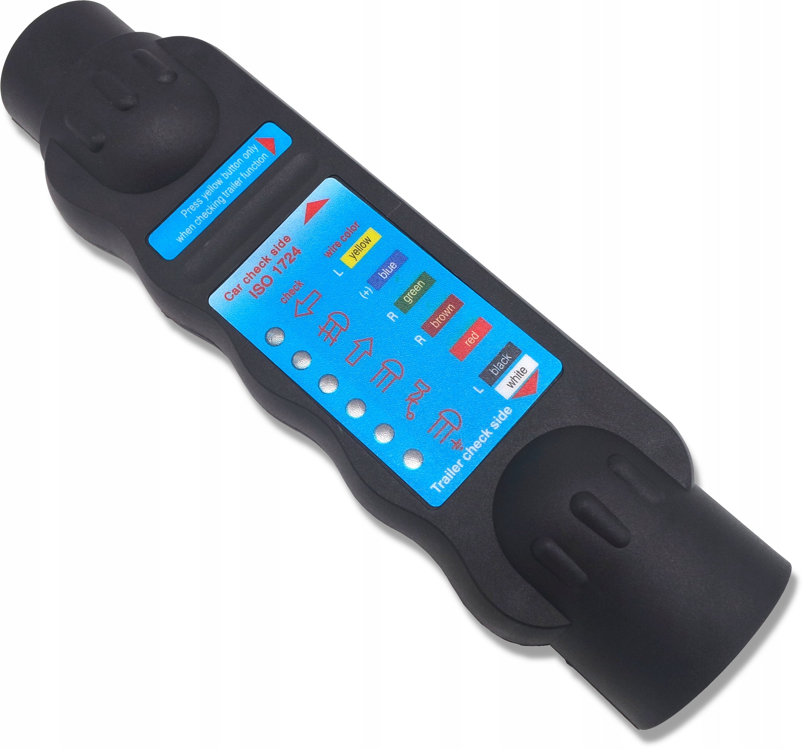 9V 7 PIN HOOK TRAILER PLUG SOCKET TESTER Manufacturer code GMPTM4003