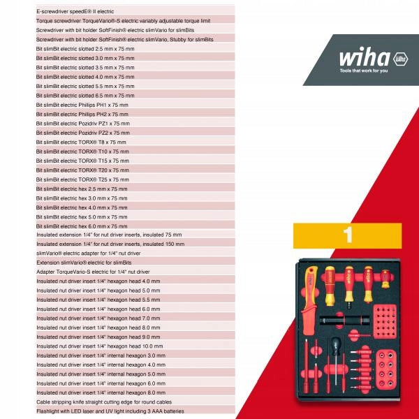Įrankių rinkinys WIHA eMobility 45801 be vežimėlio