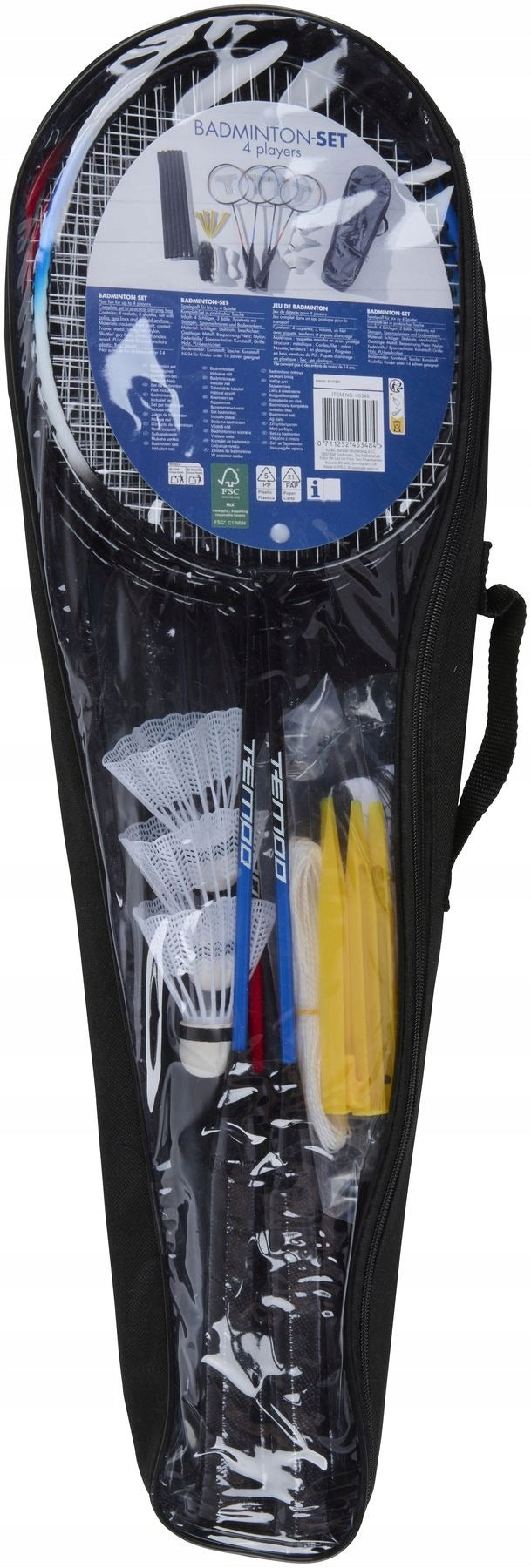 9in1 Badminton Net Racket Set Packaging status original