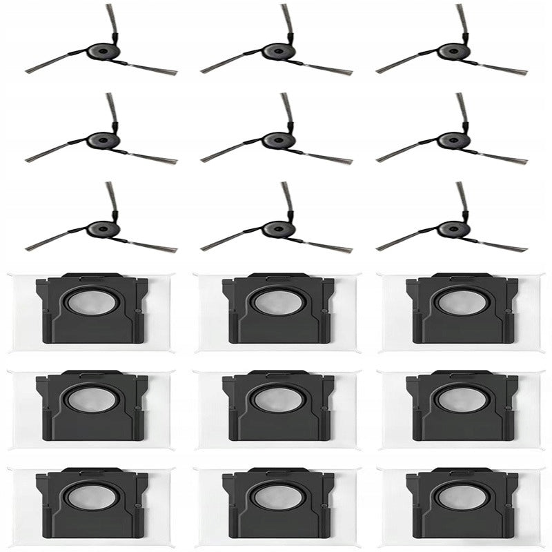 9x Bags 9x brushes for Dreame X50 X40 Ultra Pro L40 L50