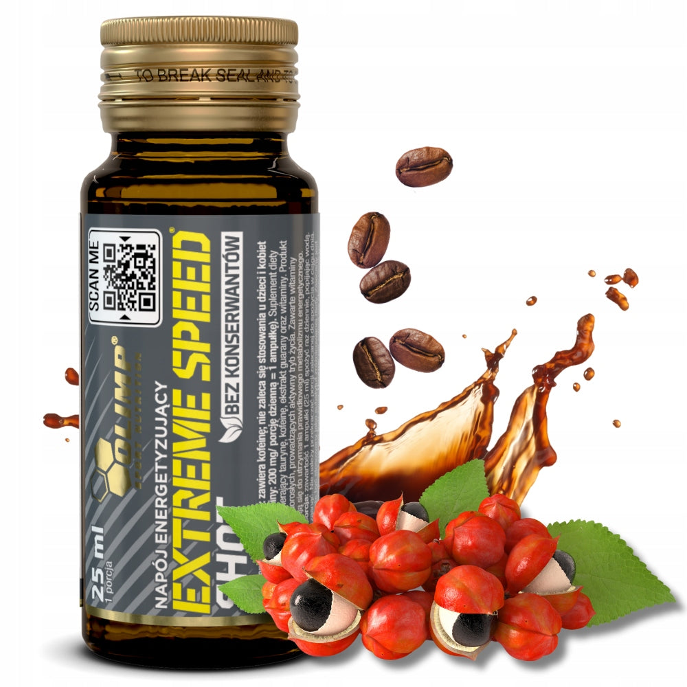9x Olimp EXTREME SPEED SHOT 25ml Caffeine Guarana Vitamins PRE-WORKOUT Expiration date at least six months from the date of purchase
