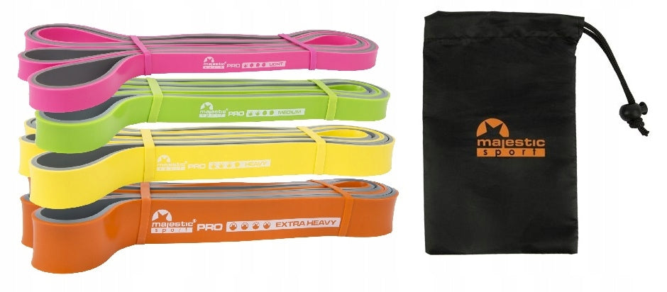 A set of exercise bands PRO BAND BiColor Majestic