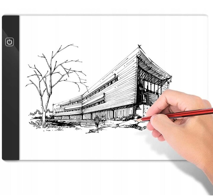 A4 LED Drawing Board Backlit for Sketches USB Brightness Adjustment