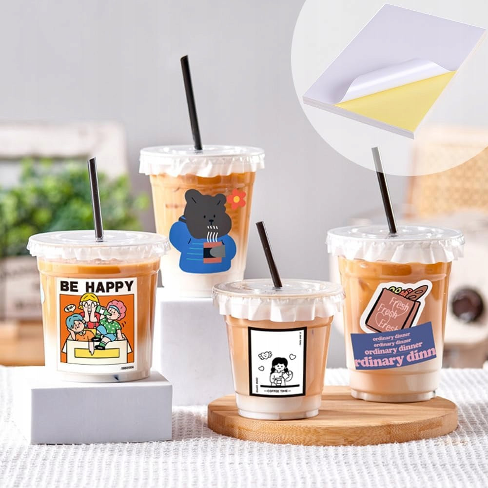 A4 MATTE SELF-ADHESIVE PAPER FOR PRINTING 80 SHEETS OF LABEL Manufacturer code PAPIER SAMOPRZYLEPNY A4 MATOWY ETYKIETY