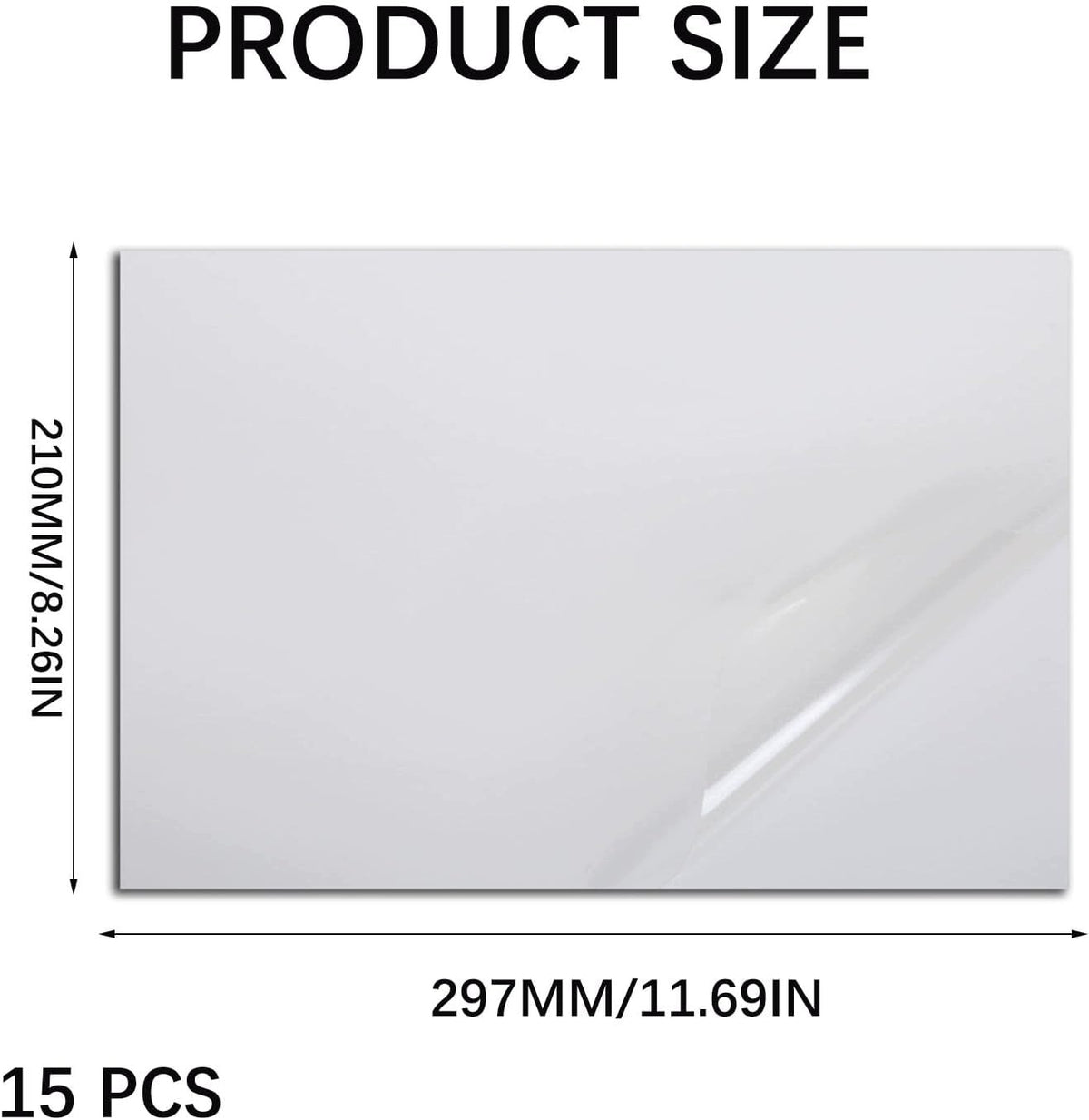 A4 VINYL SELF-ADHESIVE PAPER FOR PRINTING 15 ARK WATERPROOF Manufacturer ET