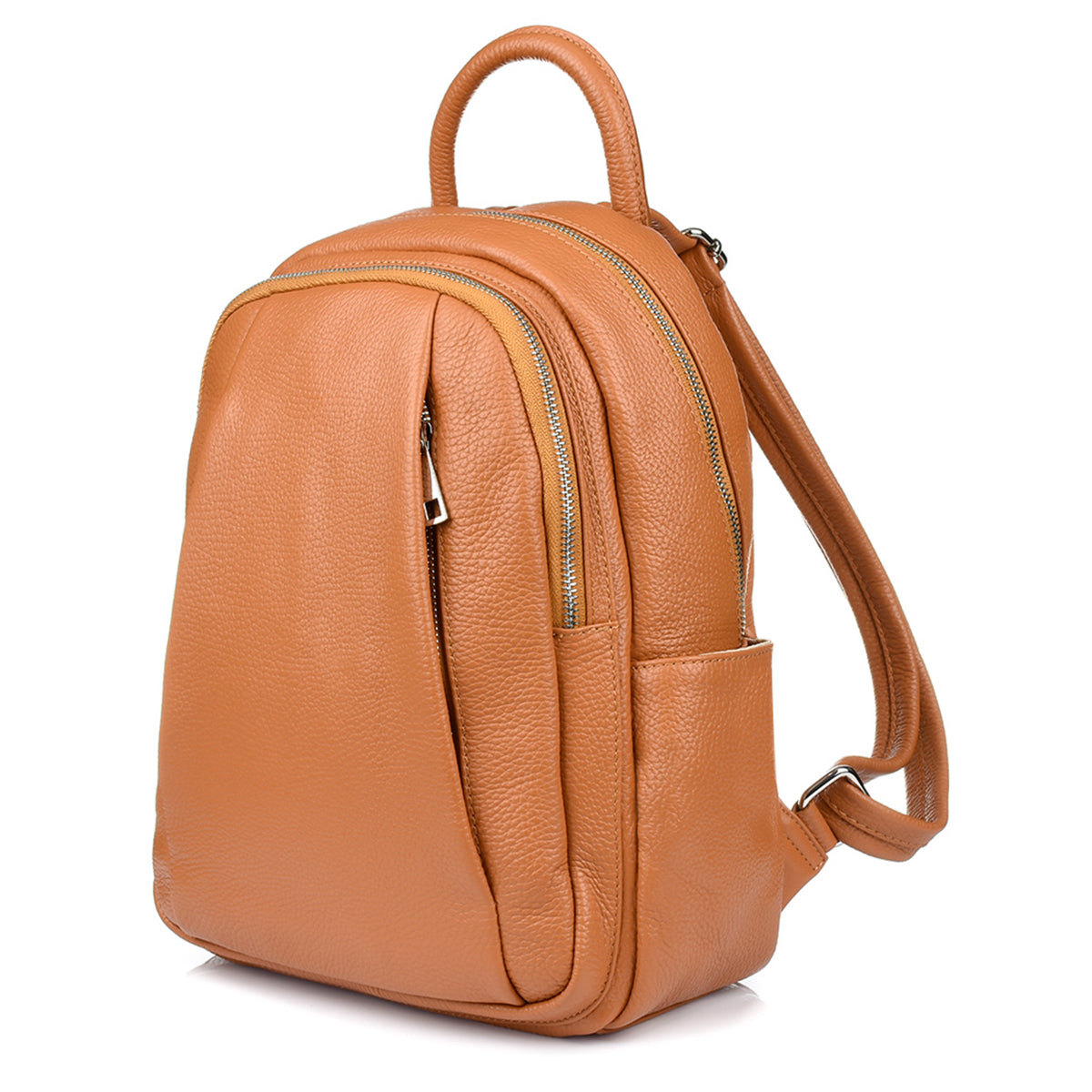 A4 Women's Leather Backpack roomy solid Italian premium large solid leather