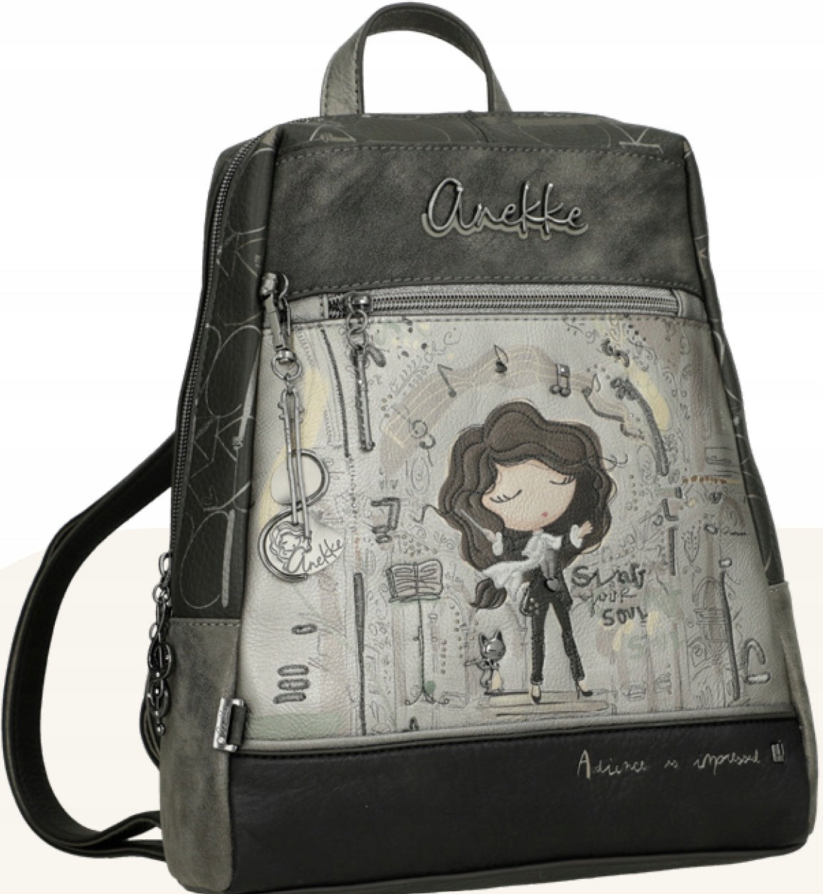 A41 medium-sized backpack Anekke urban Muse series with a girl