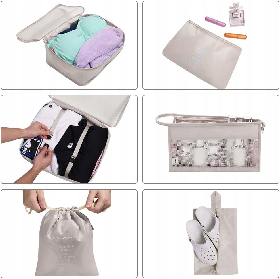 A453 OSDUE Suitcase Organizer Set 8 Pieces, Packing Cubes Brand no brand