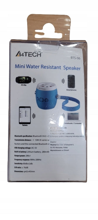 A4TECH BTS-06 BLUETOOTH SPEAKERS Brand A4Tech