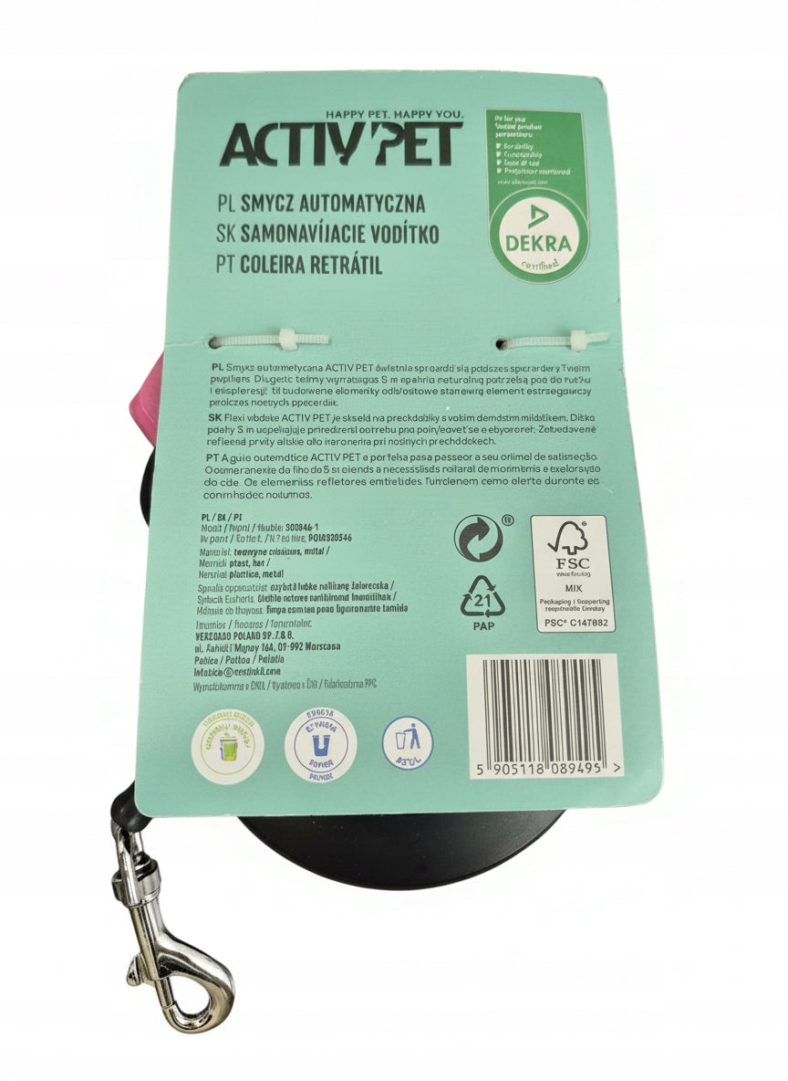 A7. ACTIV PET Automatic lanyard 5m Packaging status original