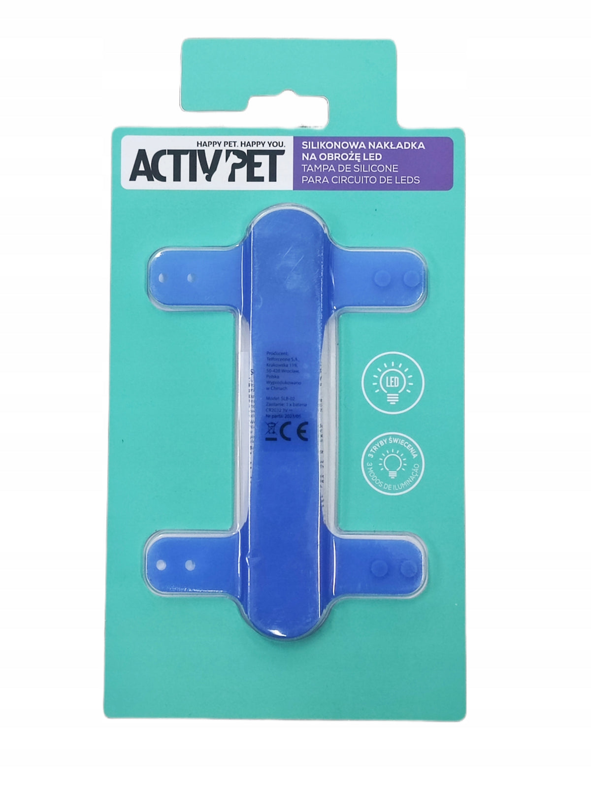 A7. ACTIV PET Silicone LED collar cover blue