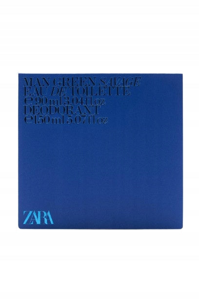 A701 ZARA MEN'S Perfume GREEN SAVAGE 90 ML + DEODORANT 150 ML Manufacturer code 0210/856