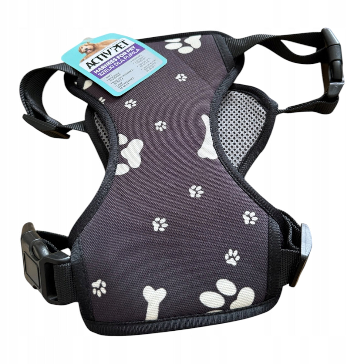 A8. ACTIV PET Dog Harness L BROWN