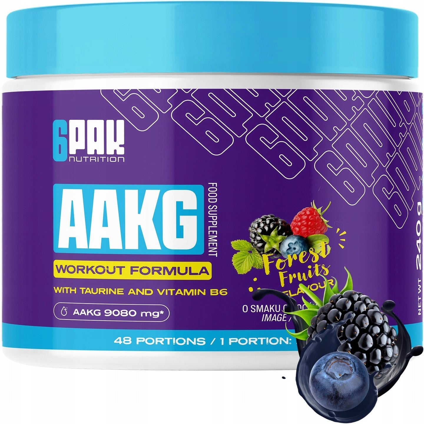 AAKG 48 SERVINGS Pre-workout MUSCLE PUMP STRENGTH L-ARGININE AKG