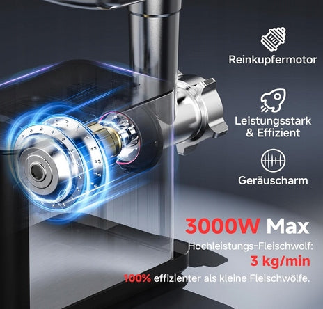 AAOBOSI Electric Meat Machine [max. 3000W] 9 Degree LED Speed Manufacturer code X0027LKBK7