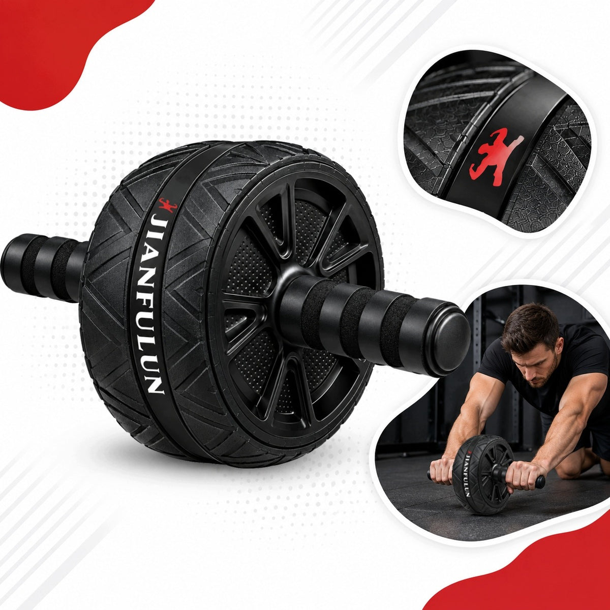 AB WHEEL ROLLER WHEEL FOR ABDOMINAL MUSCLE EXERCISES FITNESS TRAINING Manufacturer code Ab Wheel