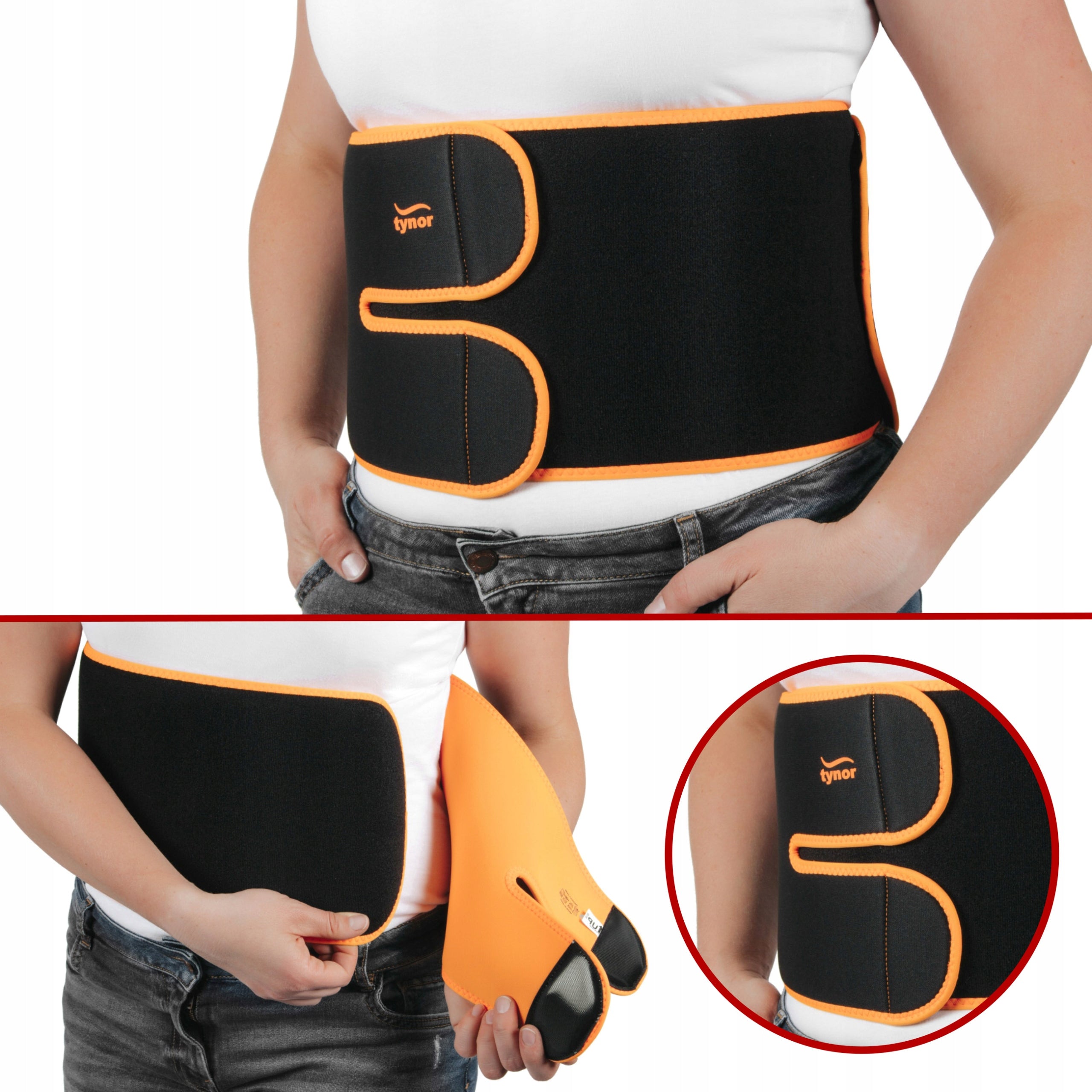 ABDOMINAL BELT SLIMMING WRESTLING SPORT NEOPRENE Color black
