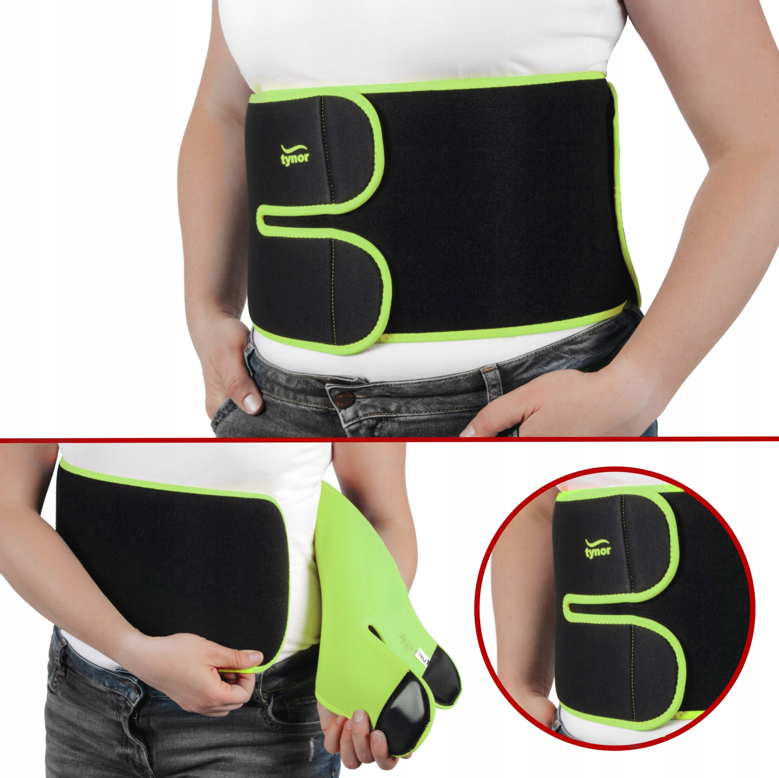 ABDOMINAL BELT SLIMMING WRESTLING SPORT NEOPRENE Color black