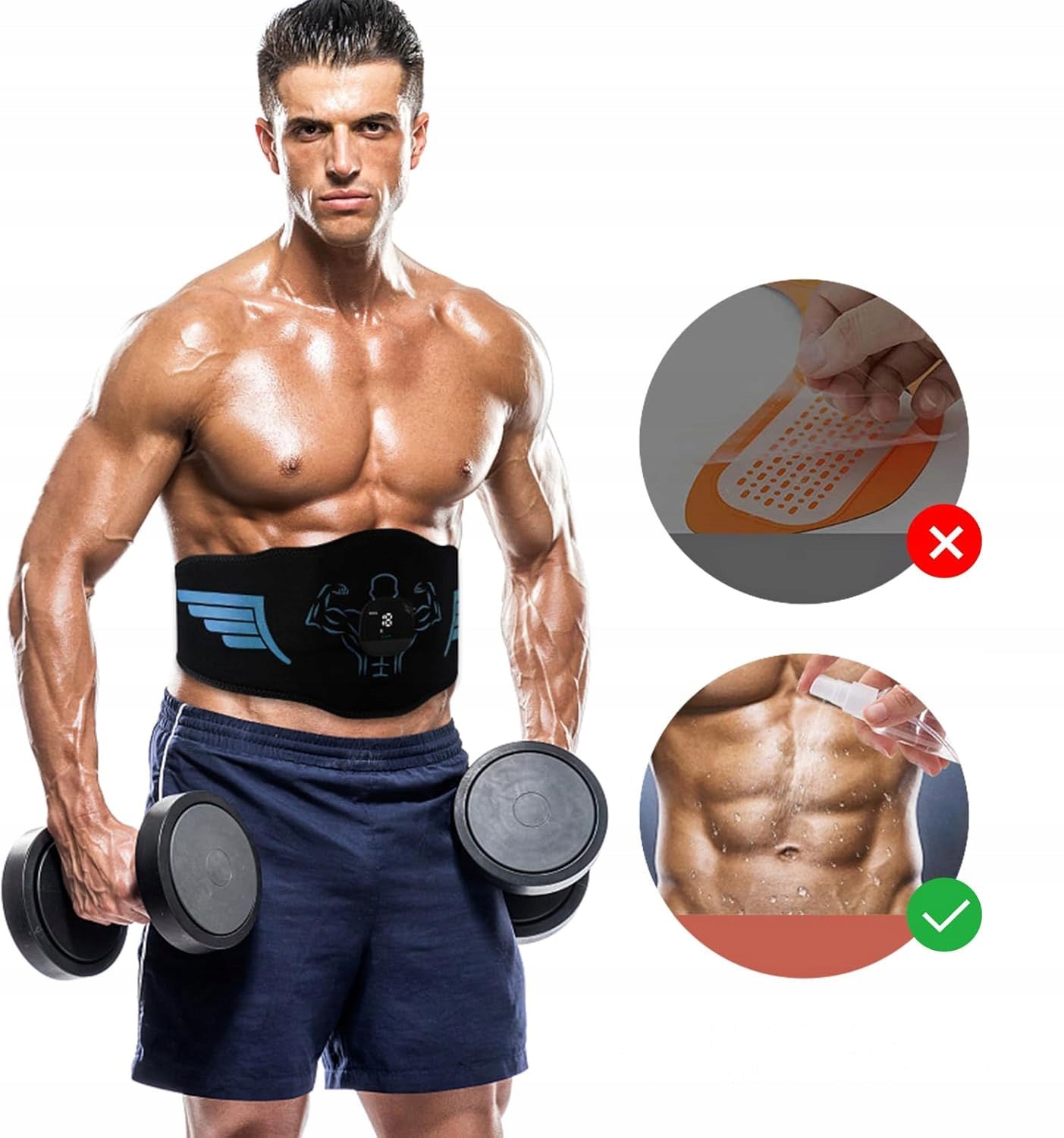 ABDOMINAL ELECTROSTIMULATOR EMS 10 MODES SLIMMING BELT Brand no brand