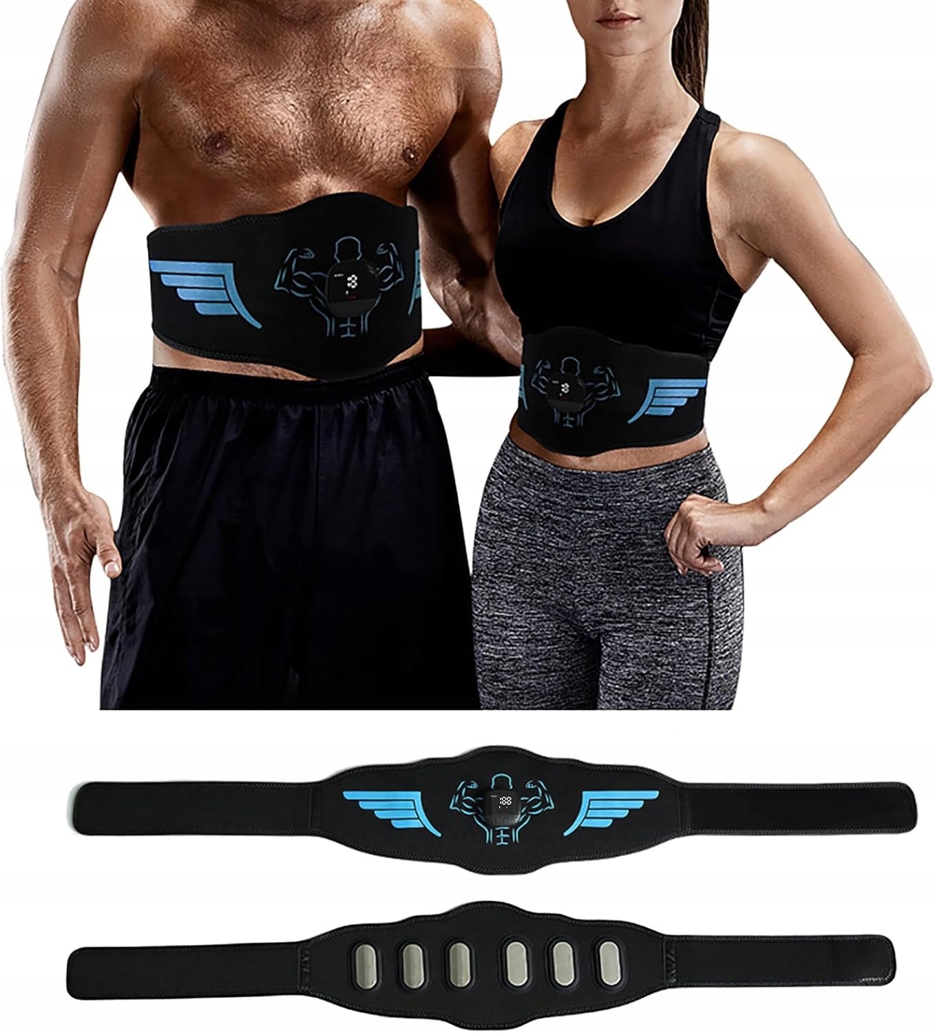ABDOMINAL ELECTROSTIMULATOR EMS 10 MODES SLIMMING BELT
