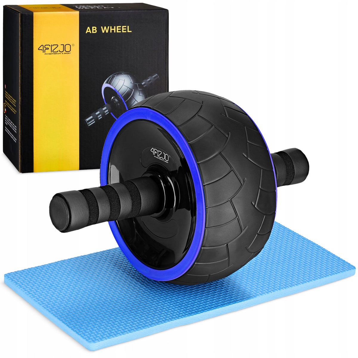 ABDOMINAL EXERCISE WHEEL ABS ROLLER SOLID STRONG WHEEL AB WHEEL MAT SET