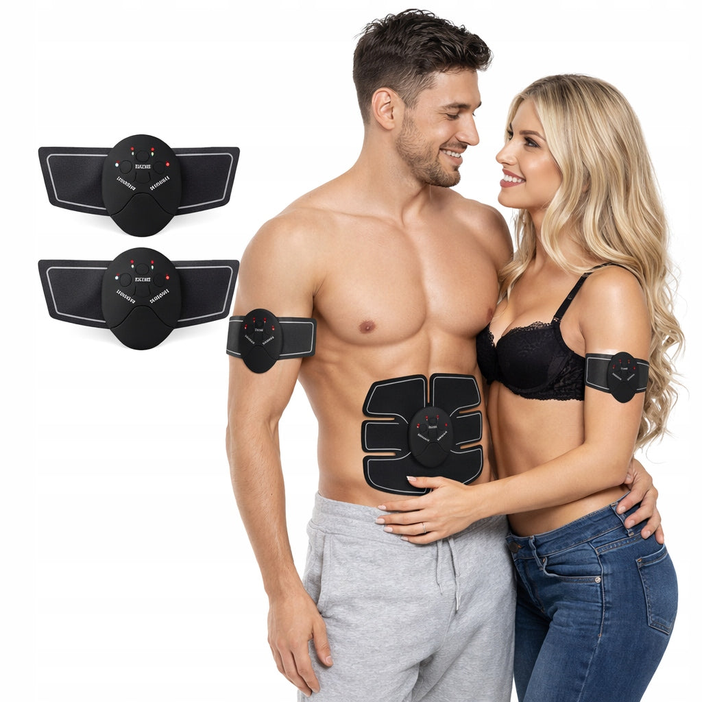 ABDOMINAL MUSCLE ELECTROSTIMULATOR ABS BICEPS EMS SLIMMING TRAINING